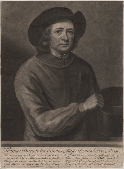 Thomas Britton, Engraved by John Simon, 1703 by John Wollaston